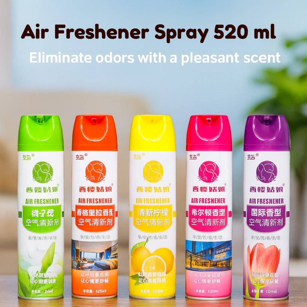 SG Ready Stock 520ml Long Lasting Aroma Air Freshener Spray Fragrance ...