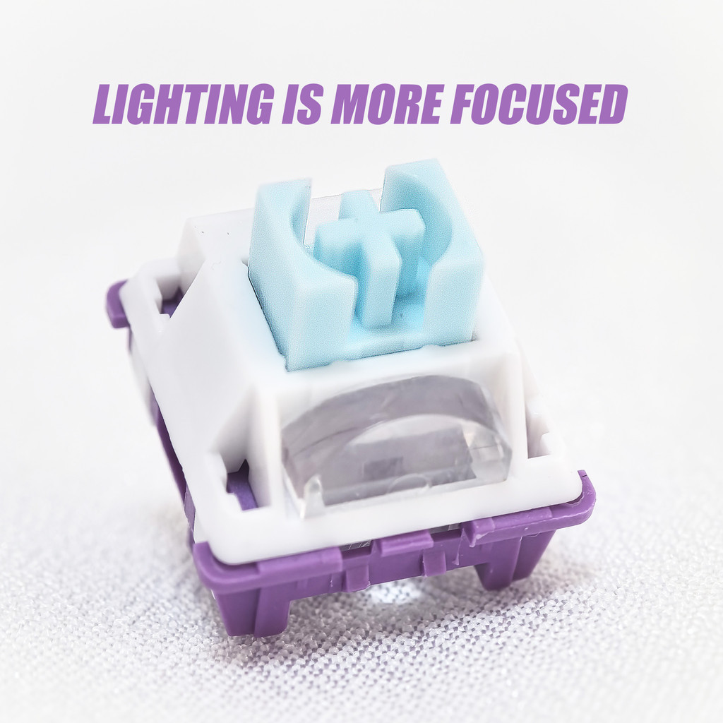 3Pin/5Pin E-sports Linear Switch With Light Guide Mirror Tactile Clicky ...