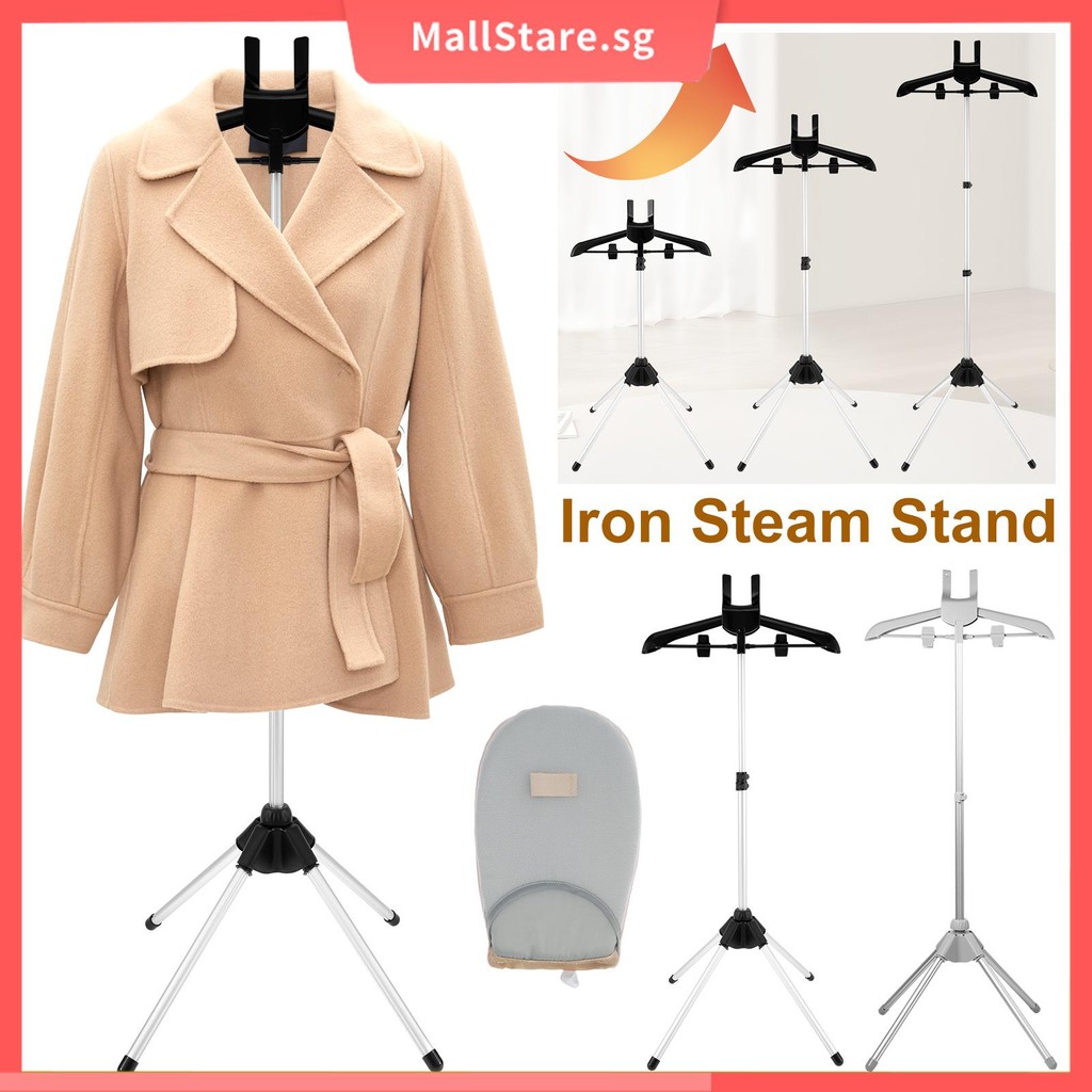 Foldable Garment Steamer Rack Steamer Clothes Rack With Ironing Glove ...