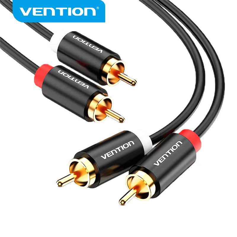 Vention 2 RCA to 2 RCA Cable Male to Male Audio Cable for Home Theater ...