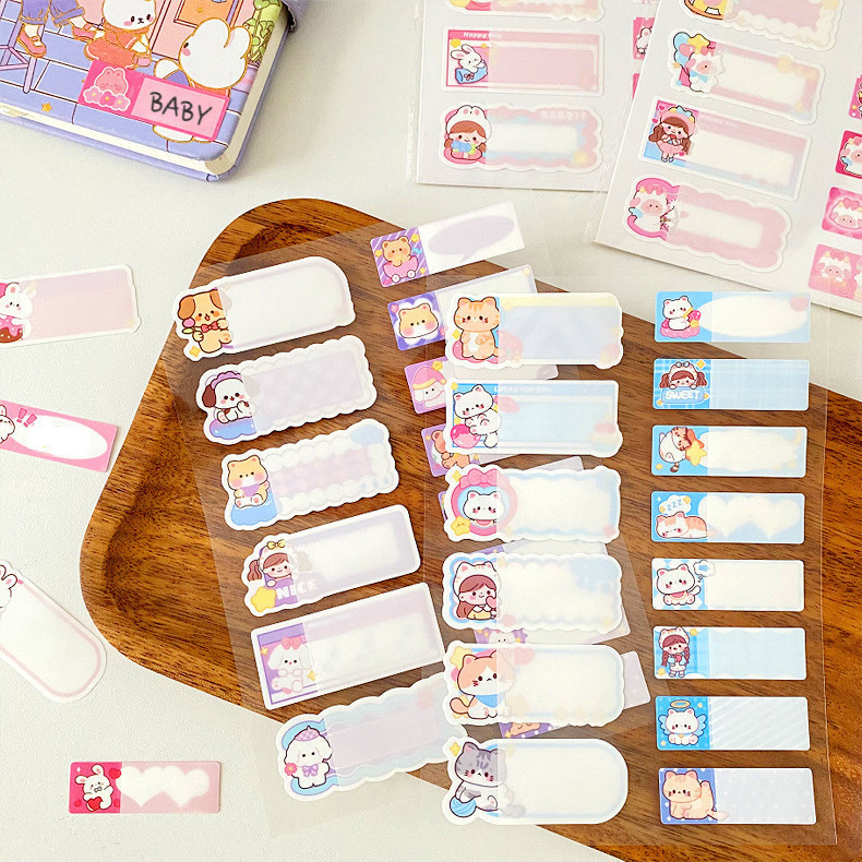 Waterproof Name Stickers Easy To Pull Ready Use For Kindergarten ...