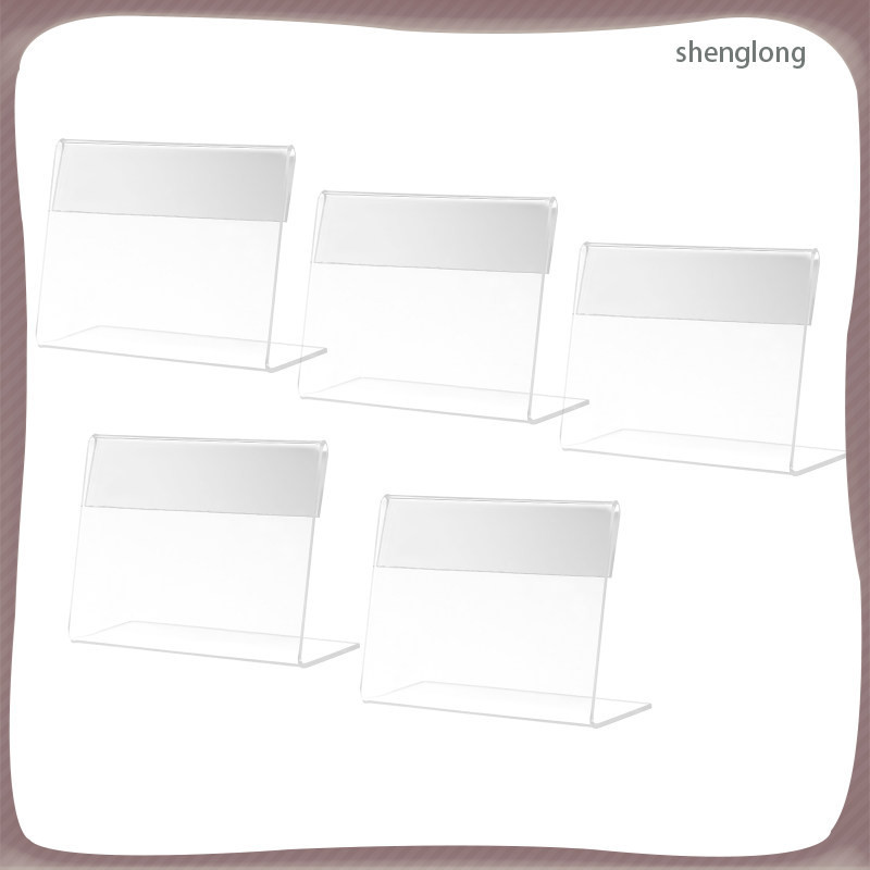 5 Pcs Labels Display Deck Cards Shelves Meeting Stand Price Tag Holders ...