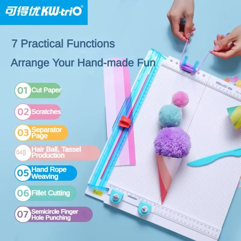 Multifunctional 7-in-1 Paper Trimmer DIY Ledger Scoreboard Craft Paper ...