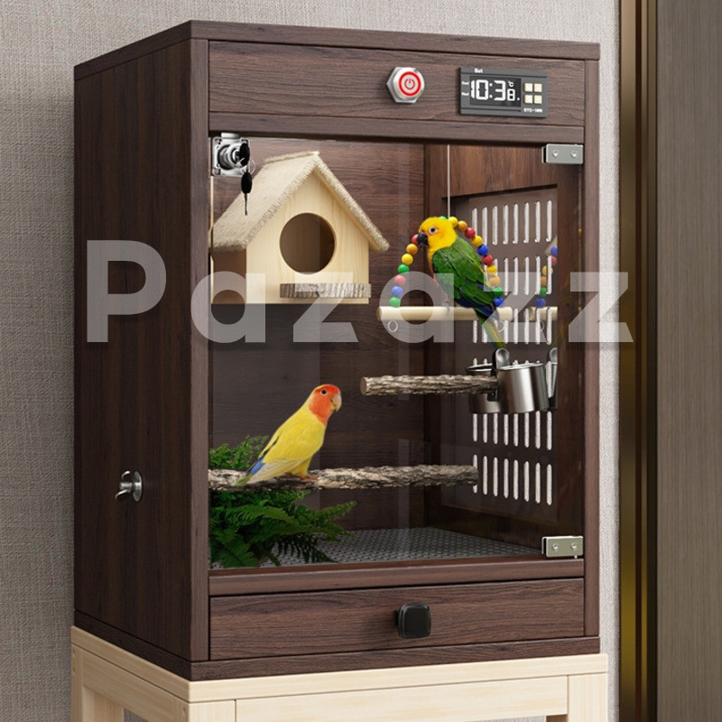 Pazazz Bird Cage Parrot Cage Insulation Box Bird Nest Large With ...