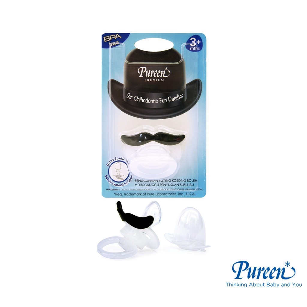 *PUREEN* Orthodontic Fun Pacifier Soother 3+ Months - Premium FUNP1 ...