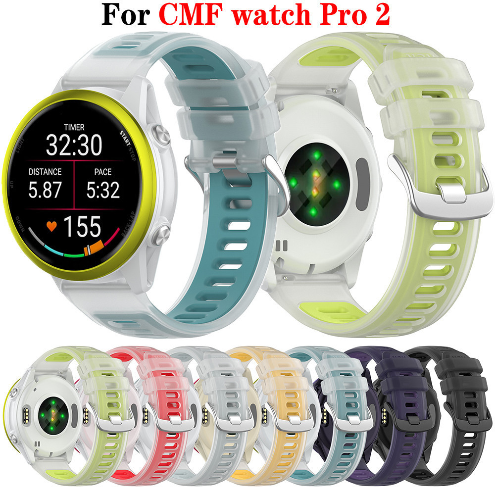 22mm Translucent Silicone Band For CMF by Nothing Watch Pro 2 ...