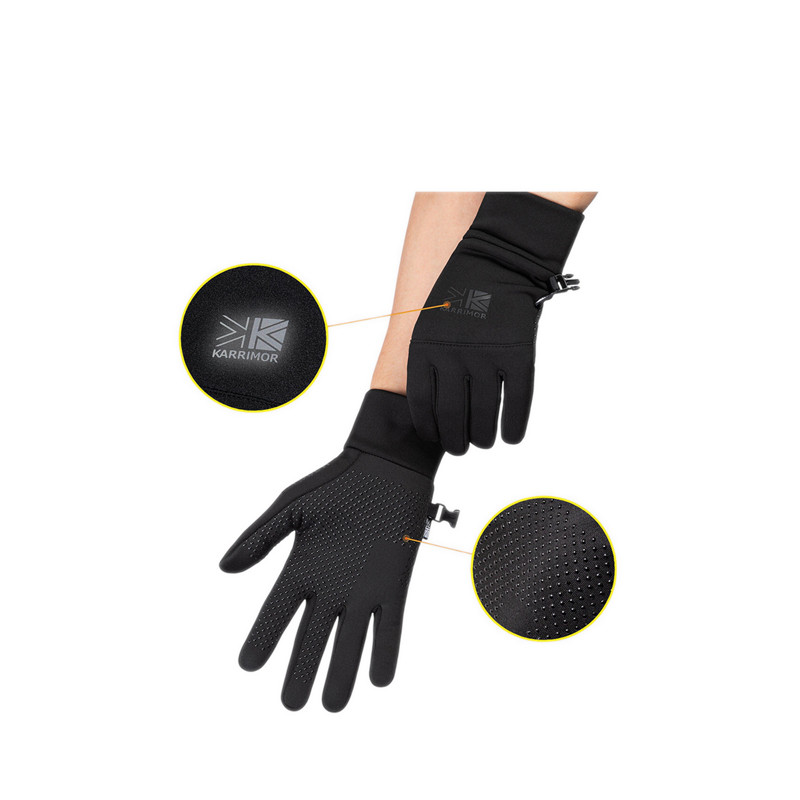 Karrimor Women's Outdoor Walking Gloves - Black - Gambar 3