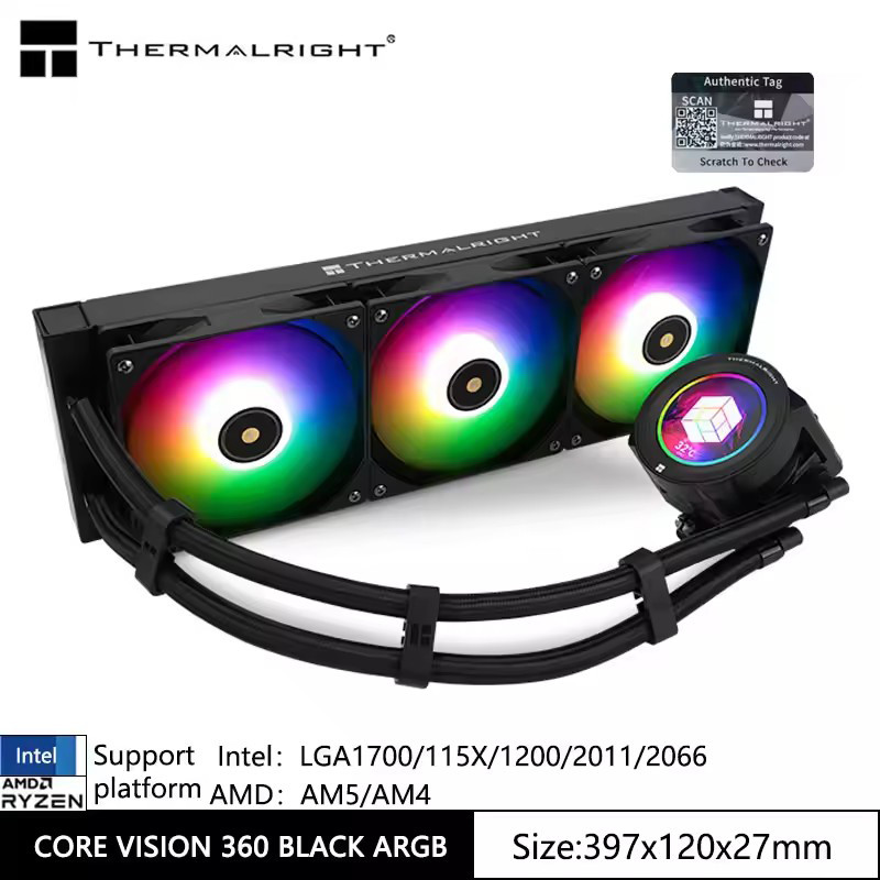 Thermalright All -in -one water cold radiator,CORE VISION 360 ARGB 2.1 ...
