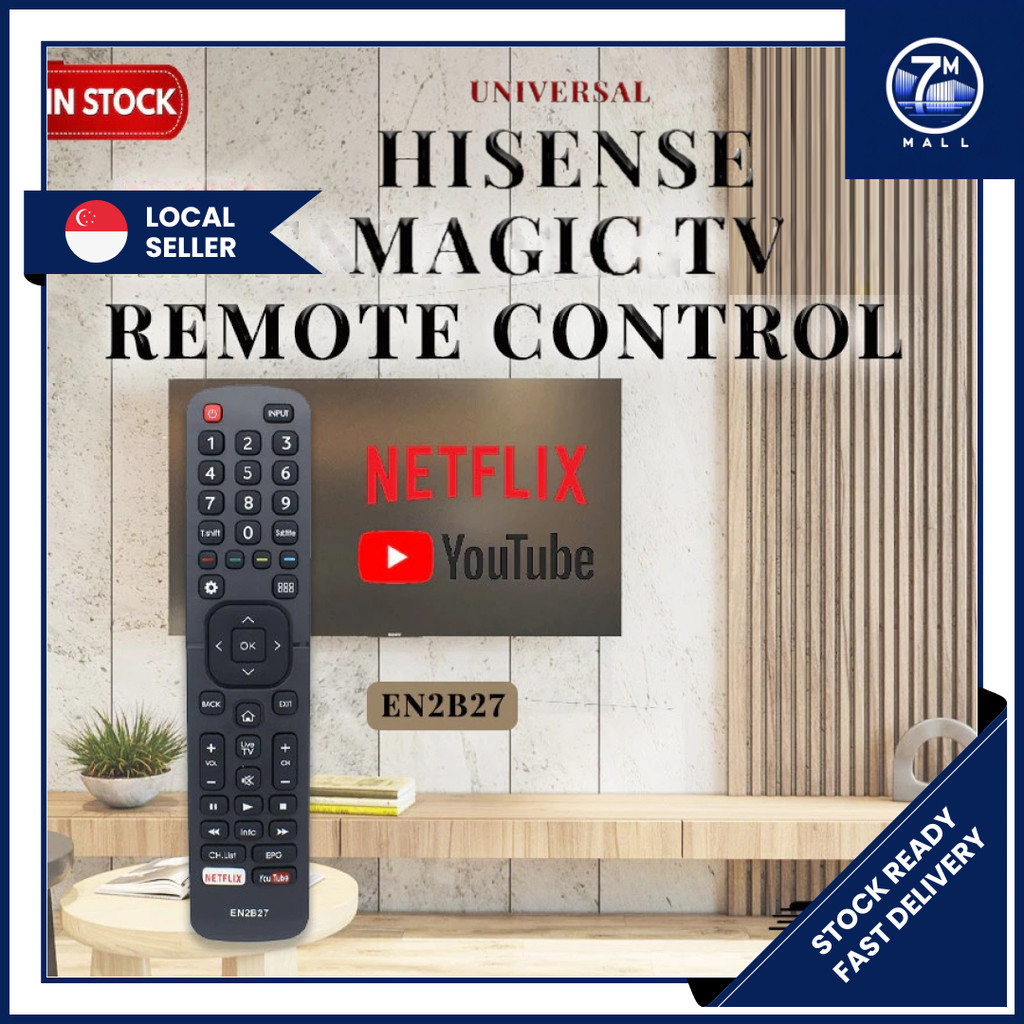 Hisense Smart Android TV Remote Control Universal Replacement EN2B27 ...