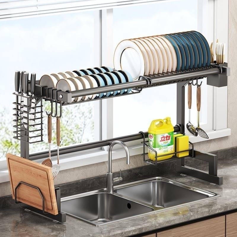 【SG Stock】Kitchen Sink Shelf Sink Dish Rack Kitchen Storage Rack Dish ...