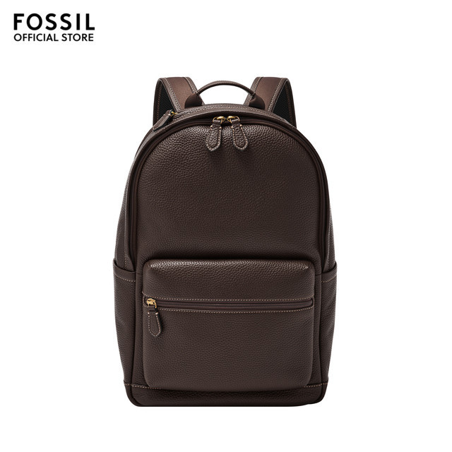 Fossil Men s Buckner Backpack MBG9631203 Brown Leather Shopee Singapore