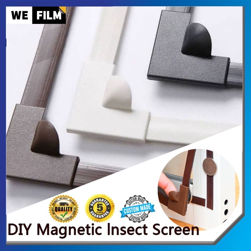 [MY Delivery] 1 Set DIY Magnetic Window Screen Corners Mosquito Net ...