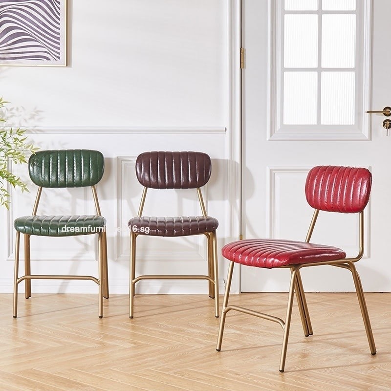 Iron Dining Chair Armchair Designer Office Chair Coffee Shop Upholstered Chair Shopee Singapore