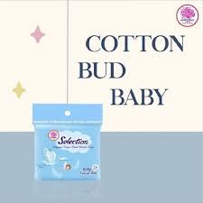 Selection Baby Cotton Bud 100pc / Merah Jingga Official - Gambar 2