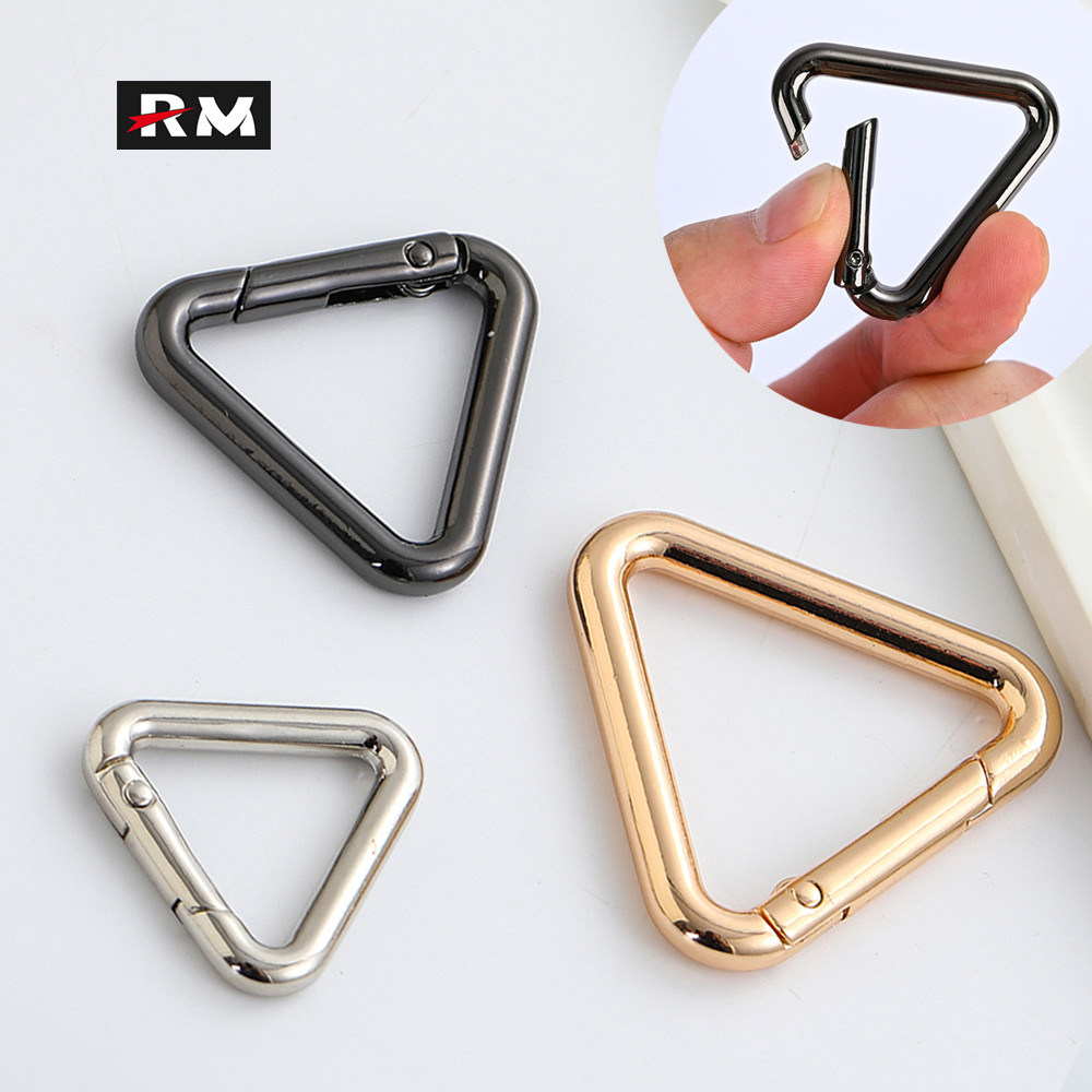 2 Pcs|Zinc Alloy Triangular Spring Buckle Hanging Ornaments Clothing ...