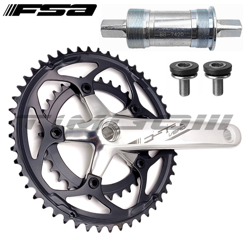 FSA Vero 1x Crankset - 11 Speed, 120 BCD, 42T, 170mm, Black main image 0