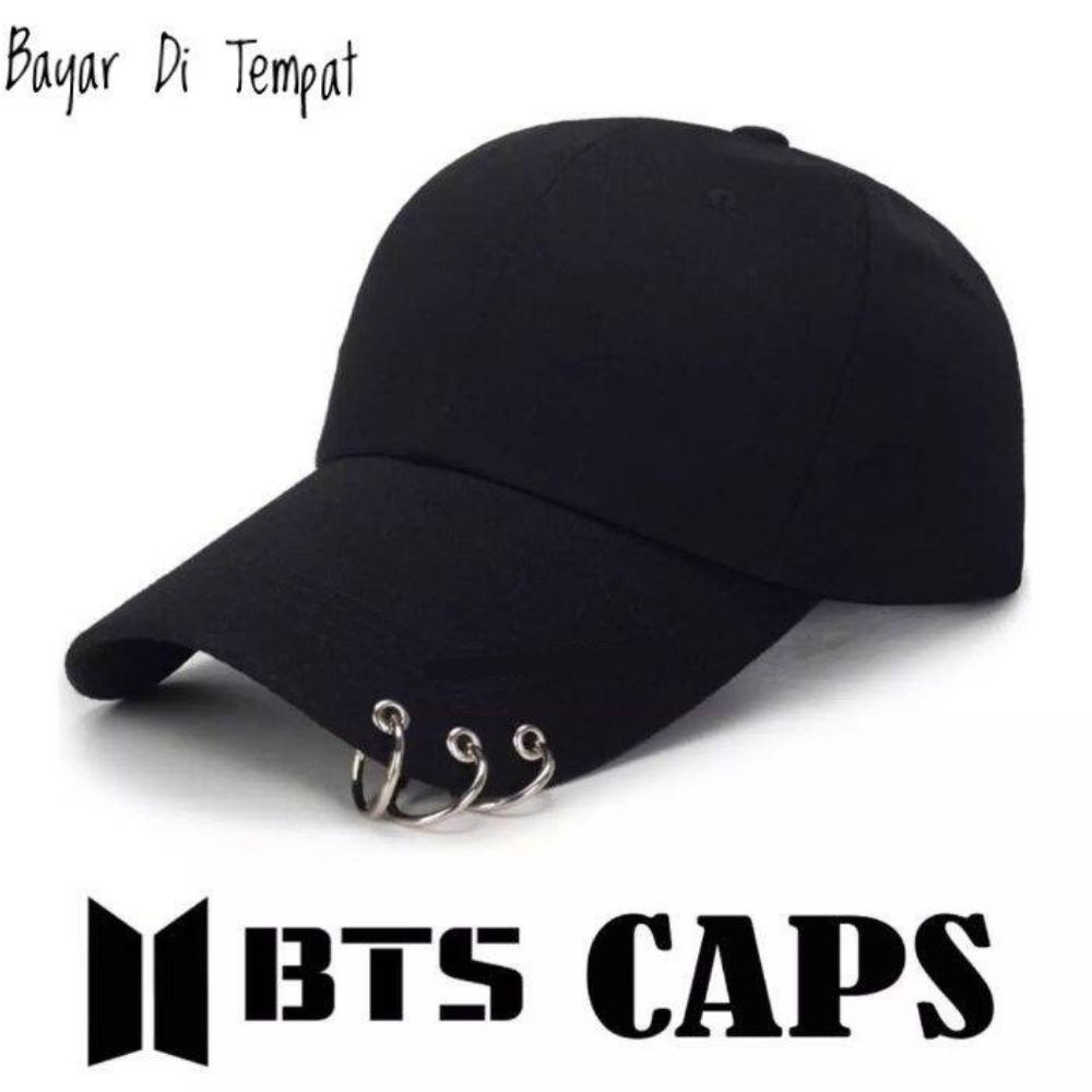 Bts Suga Bts Black Hat With Rings Suga Stylish Cap For BTS Army