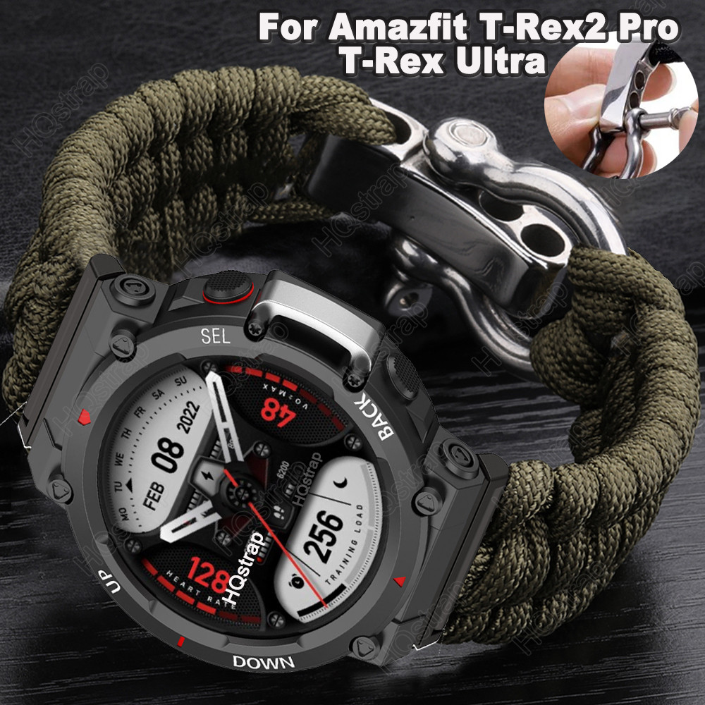 Sport Braided Nylon Strap for Huami Amazfit T-rex Ultra Watch Band for  Amazfit T-rex Pro TRex Bracelet Tyrannosaurus Wristband