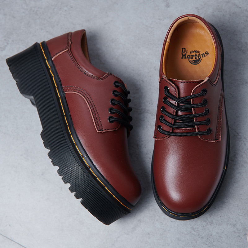 Ready stock 3 colors New England Dr.Martens Martin boots real leather ankle boots men women shoes leather boots