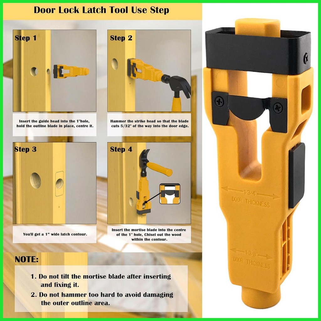 Door Latch Installation Kit Precision Scoring Mortise Tool Hole Kit ...
