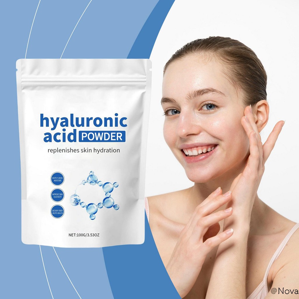 Hyaluronic Acid Powder for Face & Skin Vegan Hydrating Skincare Powder ...