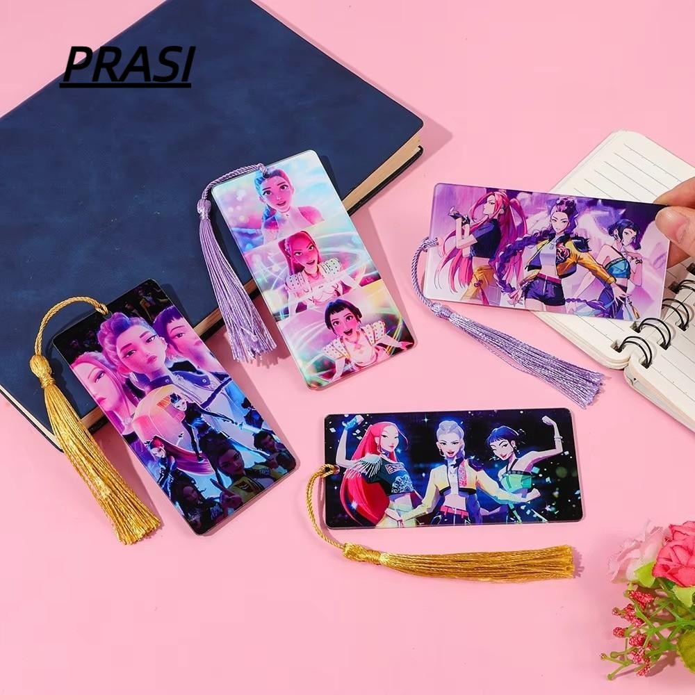 PRASI K-POP Demon Hunters Bookmark, Rumi Mira Zoe With Tassels Anime ...