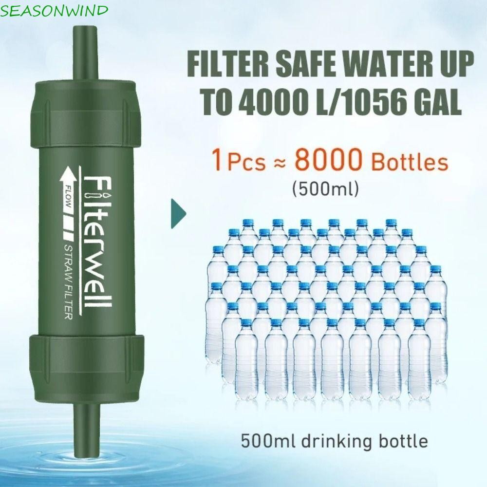 SEASONWIND Mini Water Filter Straw, Mini Purifier Purification Water ...