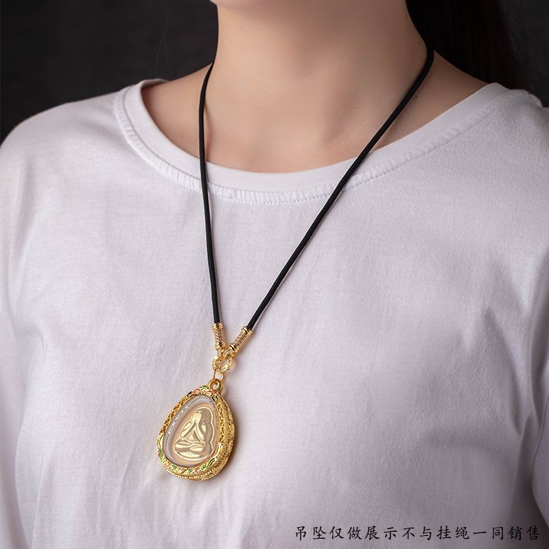 T Thailand Amulet Rope Micro-Inlaid Gold-Plated Quick Release Buckle ...