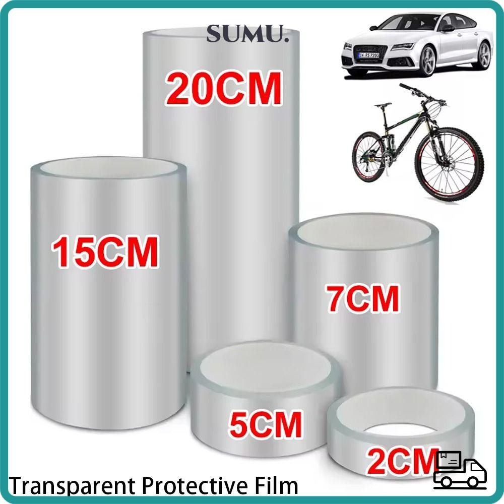 SUMU 1Roll Bicycle Protection Stickers, 2/3/5/7/10cm Width Riding ...