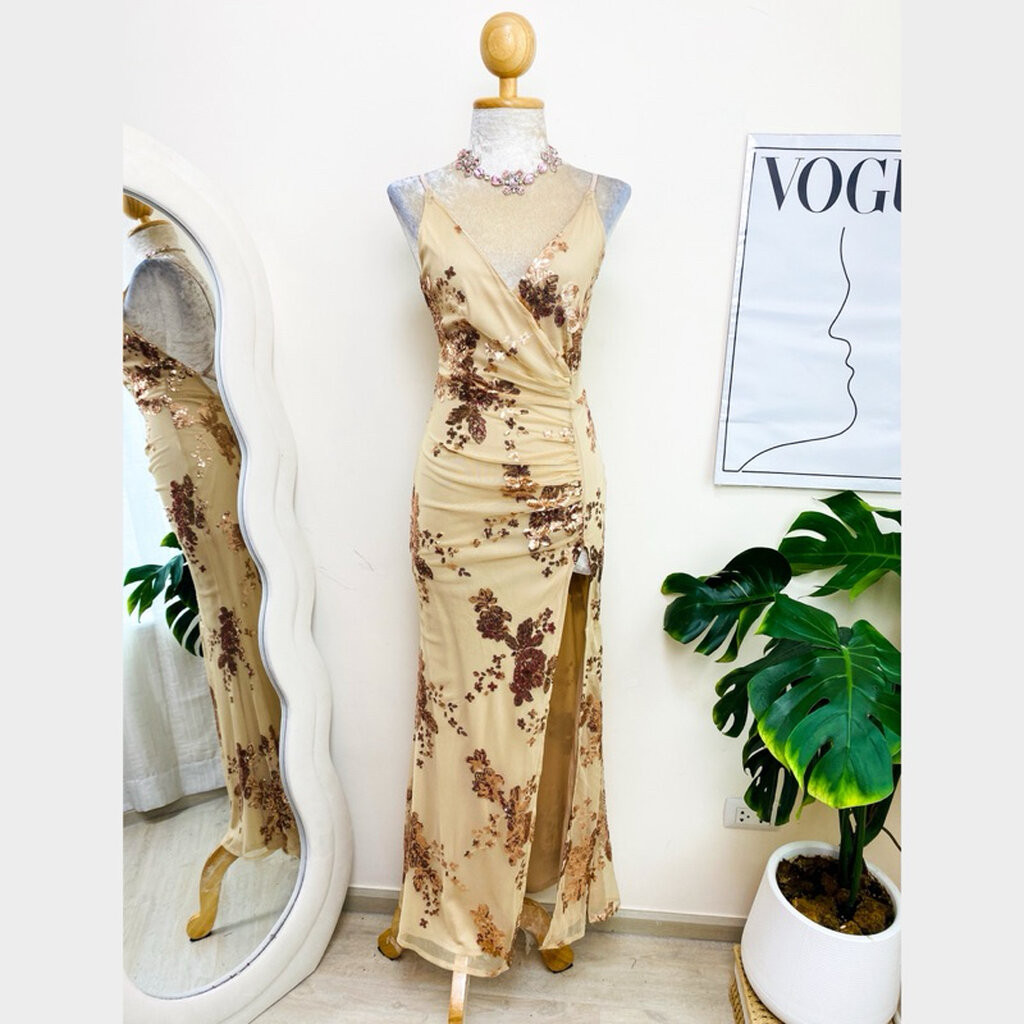 Size XS Stunner Brand Authentic 1 Maxi dress Long Embroidered With ...
