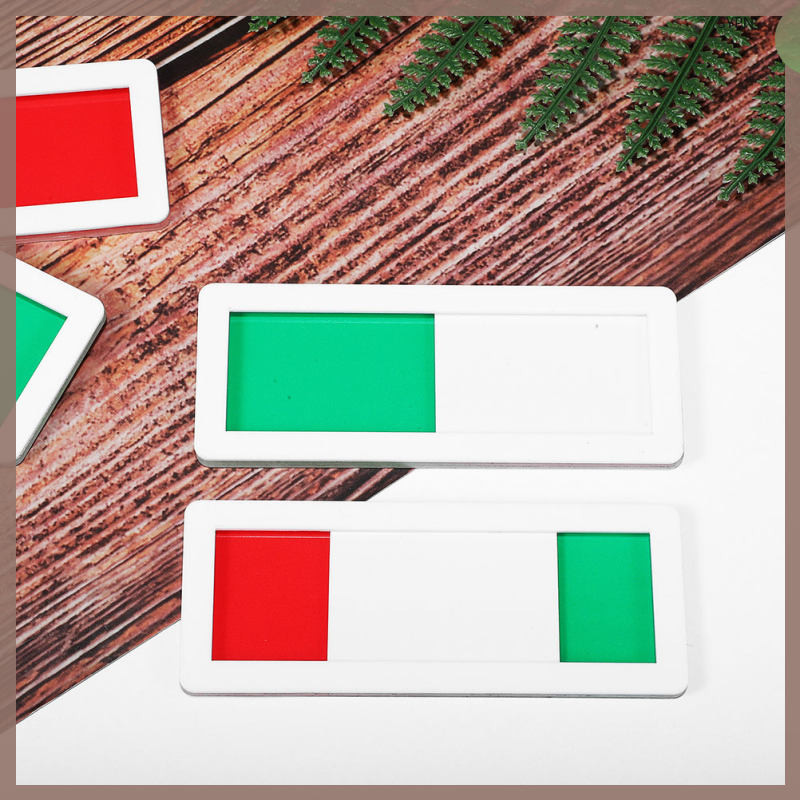 2 Pcs Sign Indicator Signage Conference Room Slider Signs Square Office ...