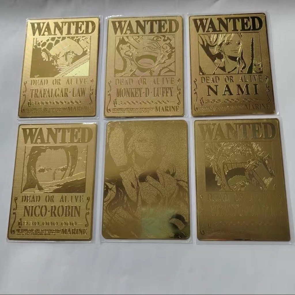 One Piece Wanted Metal Card Empress Nami Robin Homemade Card Sold ...