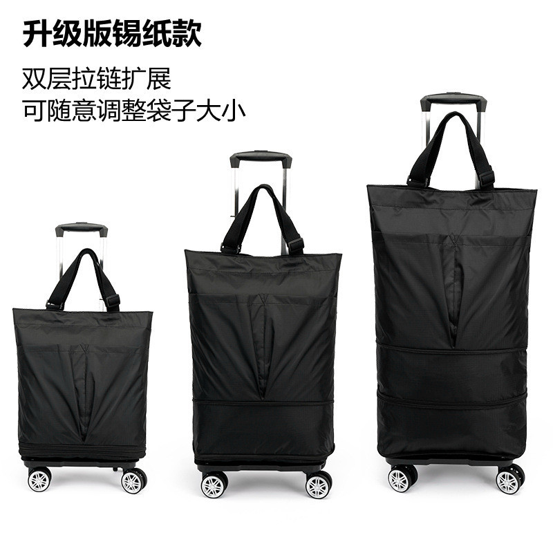 Telescopic and Portable Pull Rod Shopping Bag Folding Removable Universal Wheel Trolley Shopping Luggage Trolley Shopping Hand Buggy Shopee Singapore