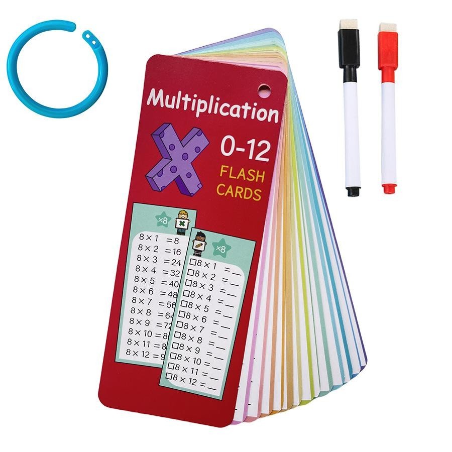 Times Table 0 To 12 Multiplication Flashcard Kids Learning Mathematic 