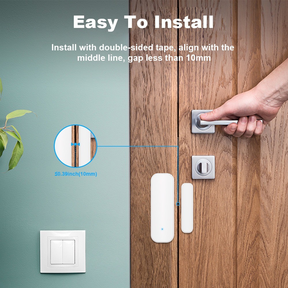 Tuya Smart Door Sensor, Zigbee WiFi Window Open Closed Detector App ...