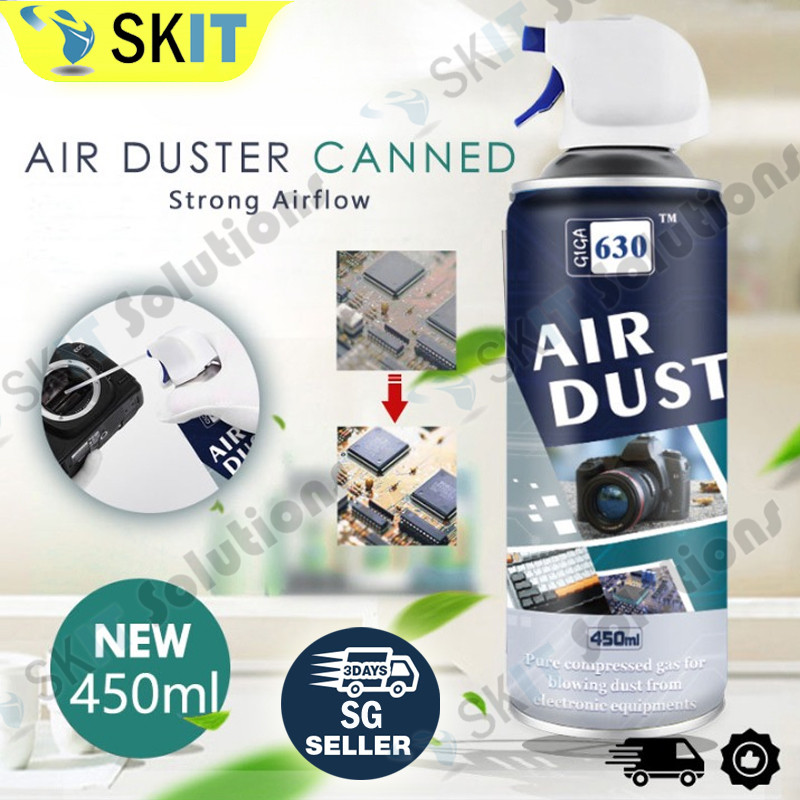 450ml Air Duster Spray Can High Pressure Compressed Air Cleaner for PC ...