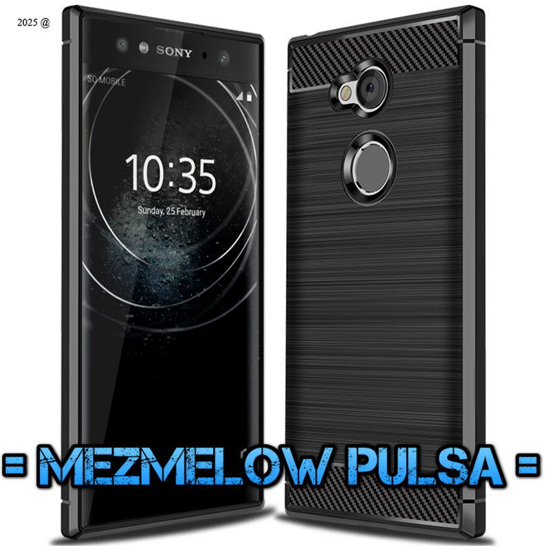 Soft Case TPU Fiber Carbon Casing Silicone Softcase SONY XPERIA XA2 ULTRA