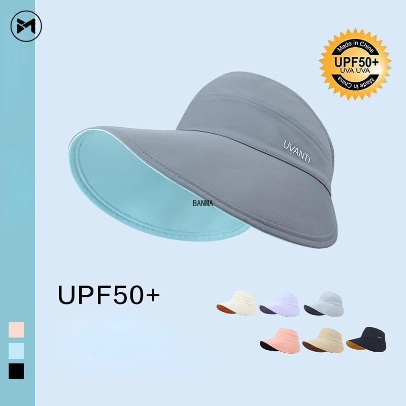 SG seller Japan Uv Double-sided Can Wear A Big-brimmed Beach Hat