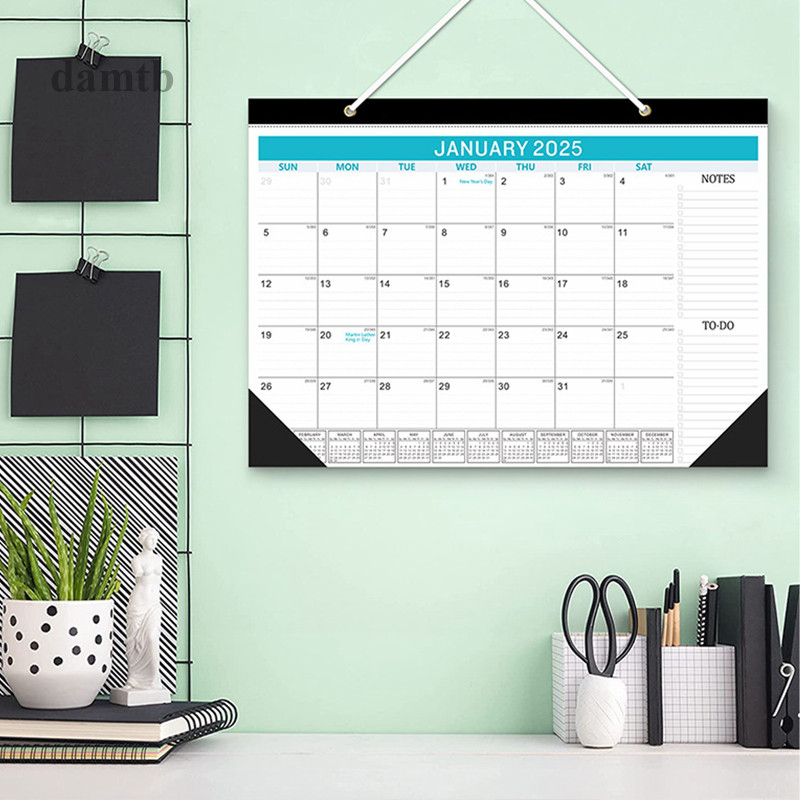 DTB 20252026 Wall Hanging Calendar Yearly Planner Sheet Memo Pad To Do