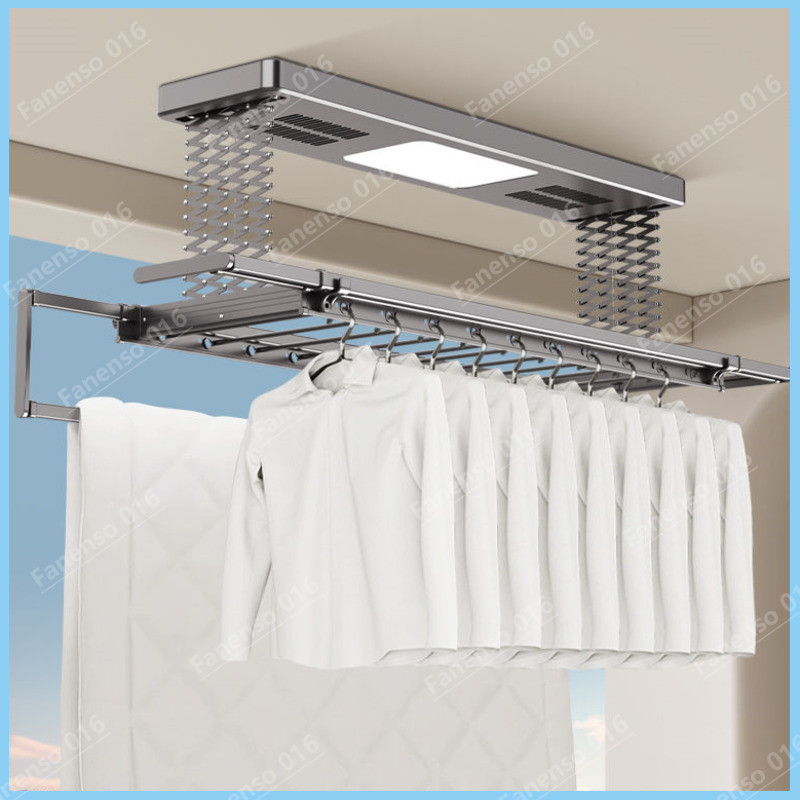 Fanenso Automated Laundry Rack Home Control Ceiling Clothes Drying Rack ...