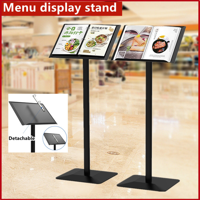 Menu Display Stand |Hotel Menu Rack Flip Page Restaurant Entrance ...