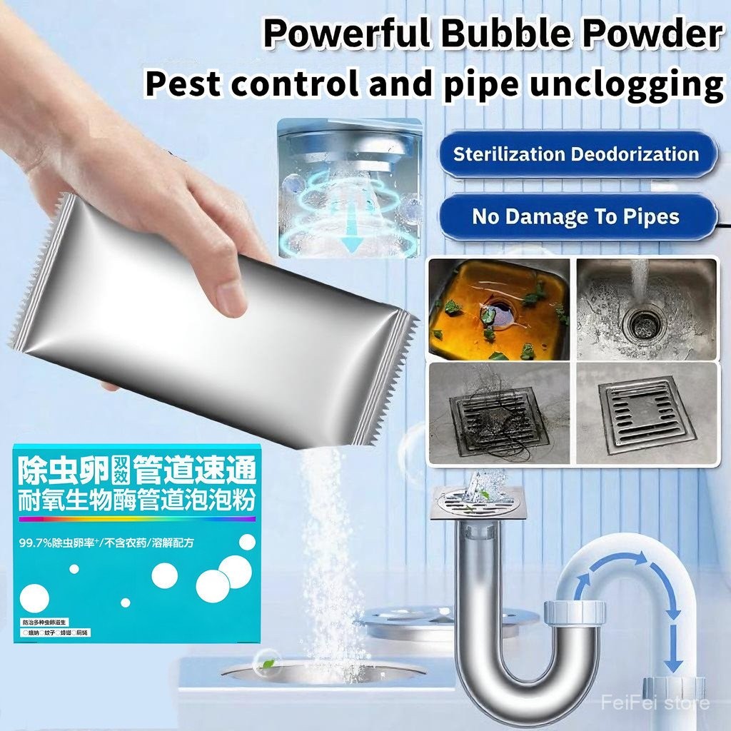 Bio-Enzymatic Foaming Powder - Kills Insect Eggs & Unclogs Drains in 30 ...
