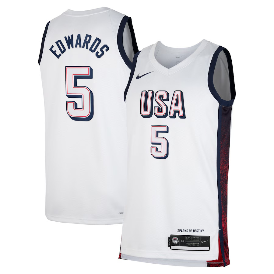 2024 USA Basketball Jersey Embroidered James Curry Durant Jersey