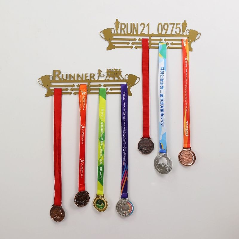 Medal Rack Hanger Wall-Mounted Card Medal Storage Marathon Sports ...