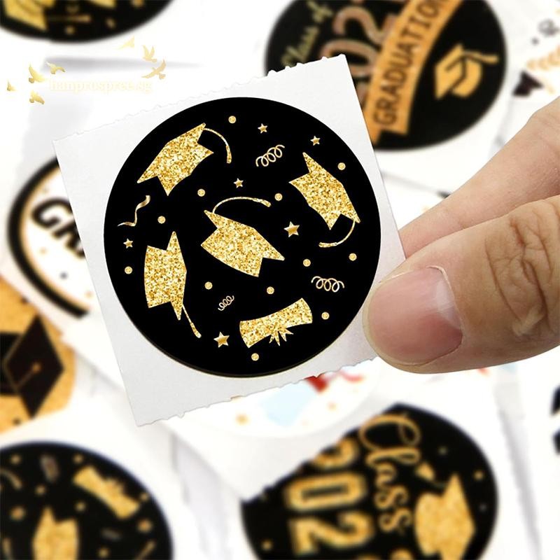 [Han-t] Graduation Stickers Class Of 2025 500Pcs Grad Favor Label Class ...
