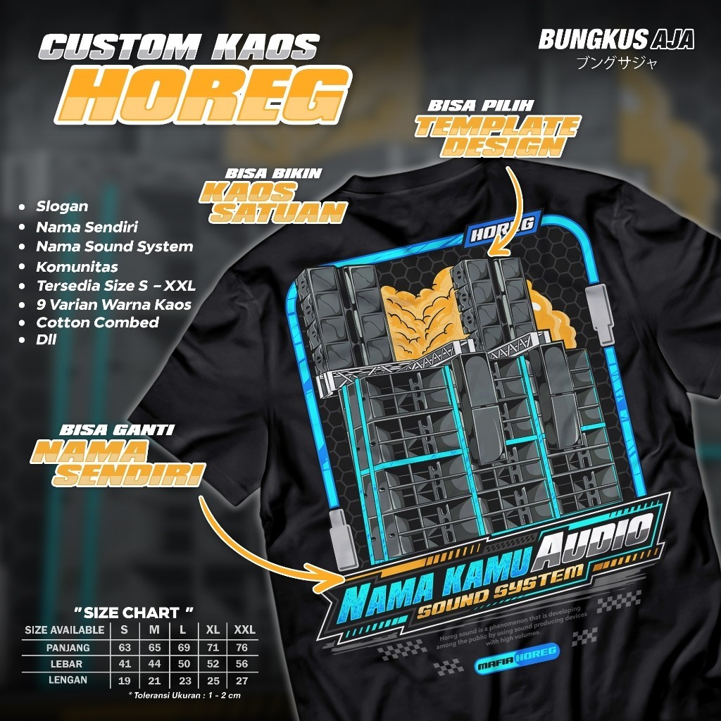 SOUND SYSTEM AUDIO T-SHIRT REQUEST NAME - HOREG CUSTOM SOUND SYSTEM ...