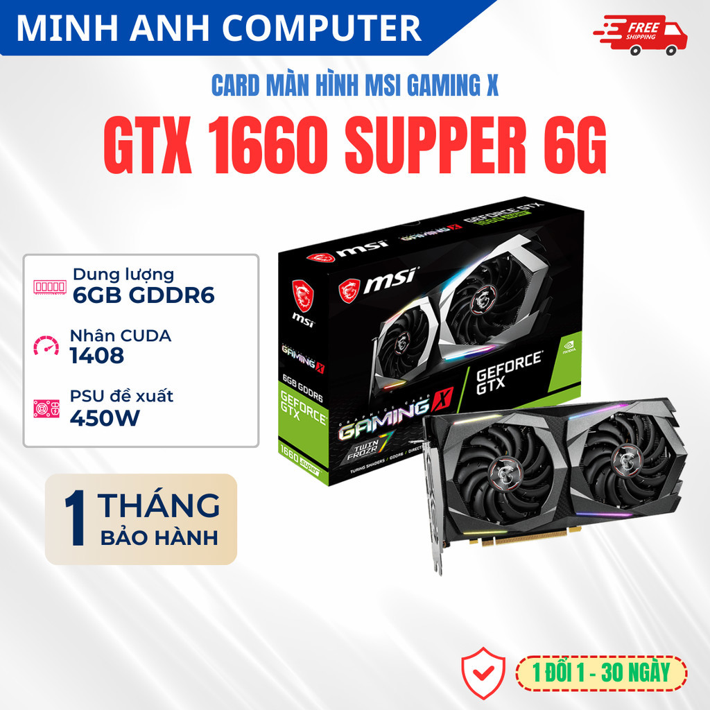 Gtx 1660 shops super 6gb gaming x