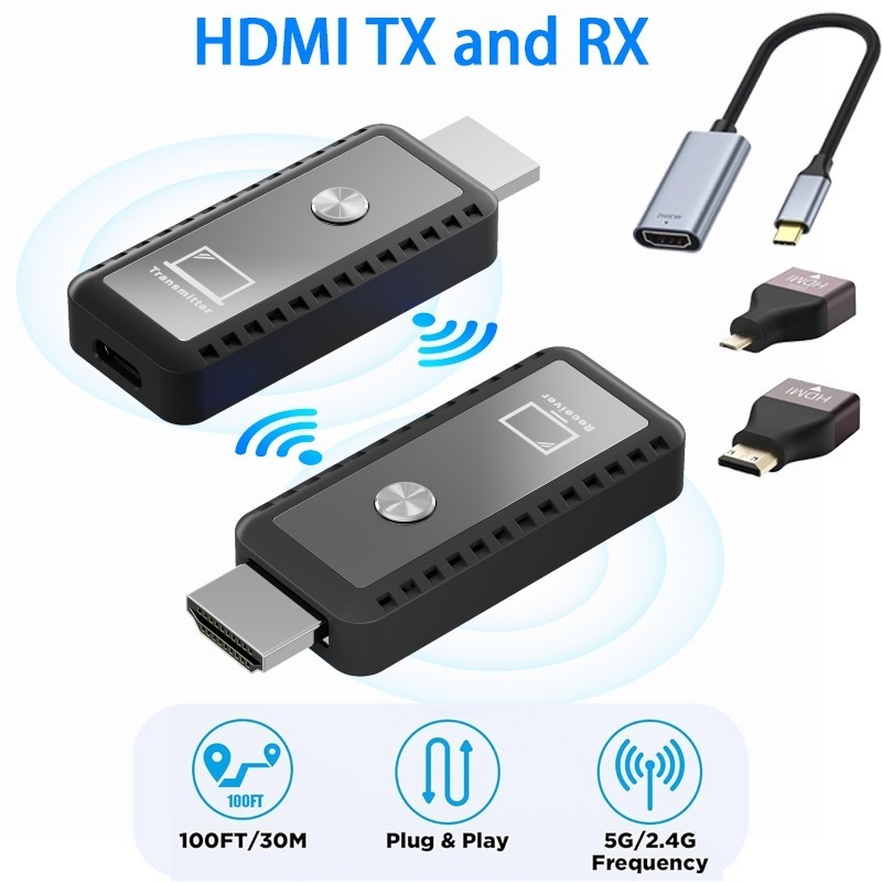 BRAIDOL Wireless HDMI Transmitter & Receiver Kit – Type-C 3.1 Plug & Play Streaming 3 thumbnail image