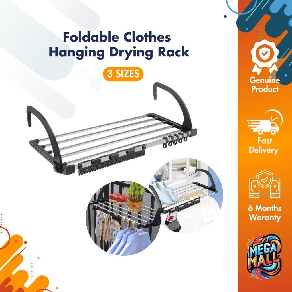 Clothes Drying Rack Small Medium Large Portable Stainless Steel Hanging ...