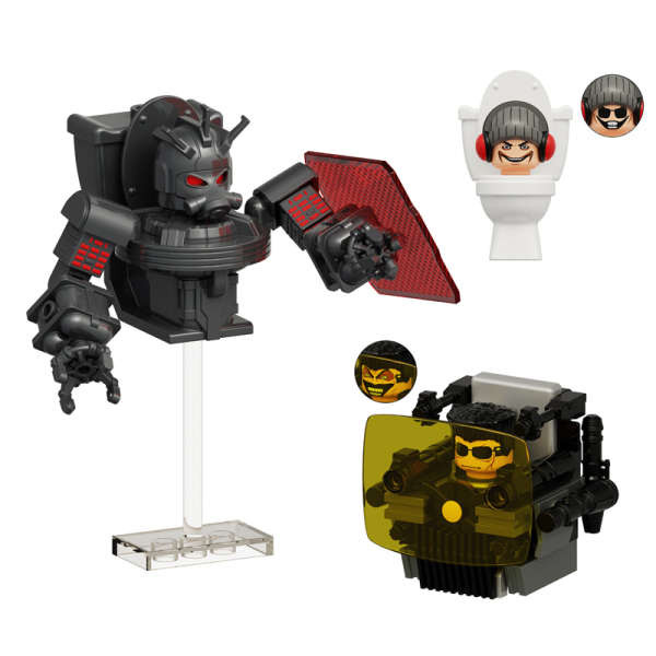 toilet tower defense skibidi toilet lego New Armored Suspension Toilet Man Titan TV Man 3.0